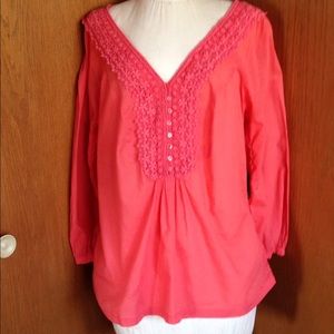 St John's Bay coral cotton top